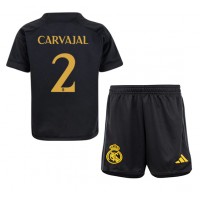Real Madrid Daniel Carvajal #2 Replika babykläder Tredjeställ Barn 2023-24 Kortärmad (+ korta byxor)